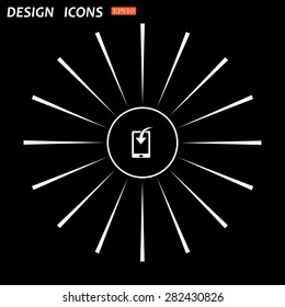 Mobile Phone Download Icon. vector design