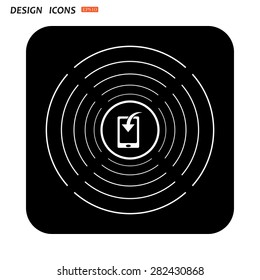 Mobile Phone Download Icon. vector design