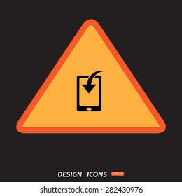 Mobile Phone Download Icon. vector design