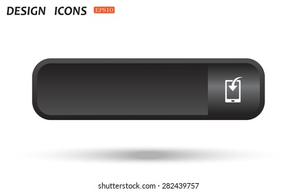 Mobile Phone Download Icon. vector design