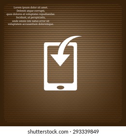 Mobile Phone Download Icon. vector design