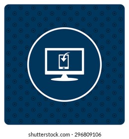 Mobile Phone Download Icon. vector design