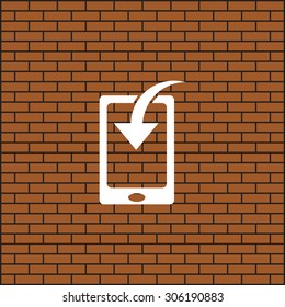 Mobile Phone Download Icon. vector design