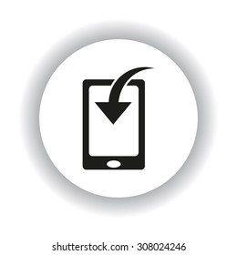 Mobile Phone Download Icon. vector design