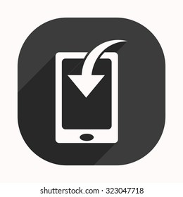 Mobile Phone Download Icon. vector design