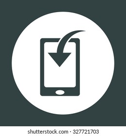 Mobile Phone Download Icon. vector design