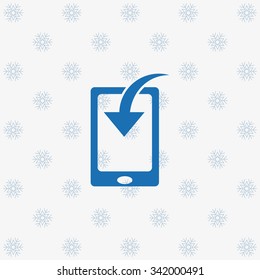 Mobile Phone Download Icon. vector design