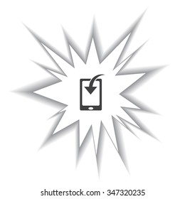 Mobile Phone Download Icon. vector design