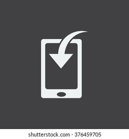 Mobile Phone Download Icon. vector design