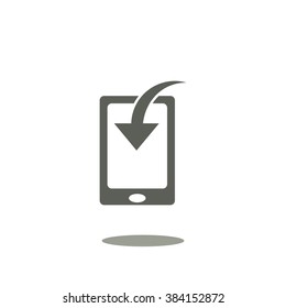 Mobile Phone Download Icon. vector design