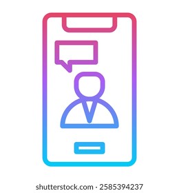 Mobile phone editable stroke outline icons isolated on transparent background flat vector illustration. Pixel perfect. 64 x 64