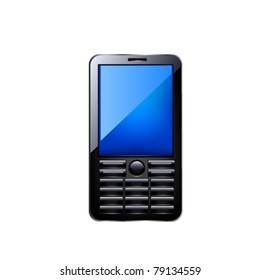 Mobile phone editable vector file. Original design.