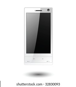 Mobile phone editable vector illustration