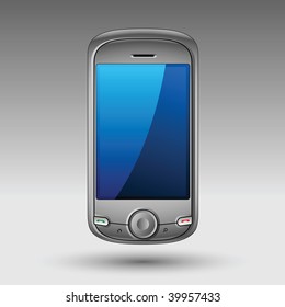 Mobile phone editable vector illustration