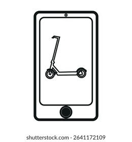 Mobile phone and electric scooter sign