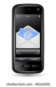 Mobile phone with email