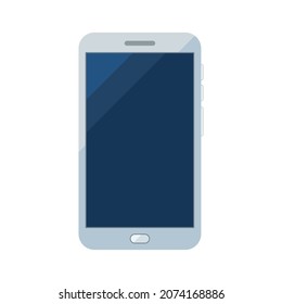 mobile phone flat clipart vector illustration