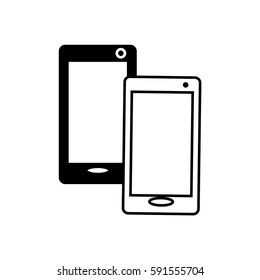 Mobile phone flat icon