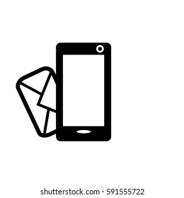 Mobile phone flat icon