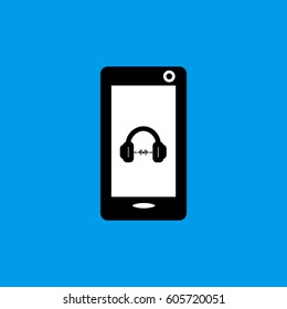 Mobile phone flat icon
