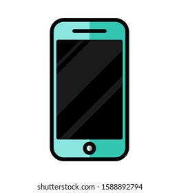 Mobile phone flat icon vector design