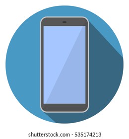 Mobile Phone Flat Icon Vector Illustration