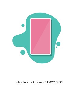 teléfono móvil. Diseño moderno y plano. Ilustración del vector