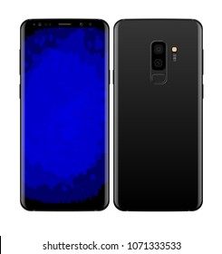 mobile phone front and back (Vector)