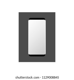 mobile phone galaxy blank mockup white smartphone modern
