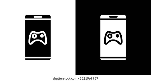 mobile phone game icon set vector illustration