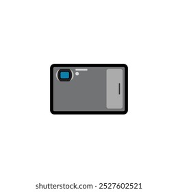 Mobile phone Generic Circular icon on white background.