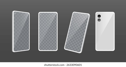 Mobile Phone Generic Silver White Illustration Mobile Phone Generic Silver White Illustration
