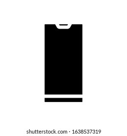 mobile phone glyph vector icon - ui icon vector