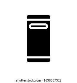 mobile phone glyph vector icon - ui icon vector
