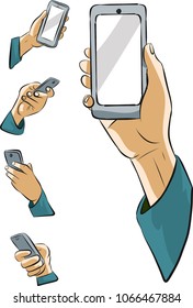 mobile phone hand