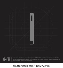 Mobile phone icon - Black Creative Background