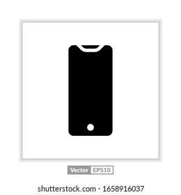 mobile phone icon. cellphone symbol. smartphone vector. Mobile phone with blank screen. vector illustration on white background