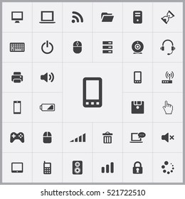 mobile phone icon. computer icons universal set for web and mobile