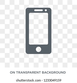 Mobile phone icon. Mobile phone design concept from Electronic devices collection. Simple element vector illustration on transparent background.