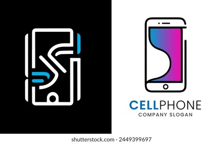 Handy-Icon-Design-Idee Moderne minimalistische kreative einzigartige Konzept-Vorlage 