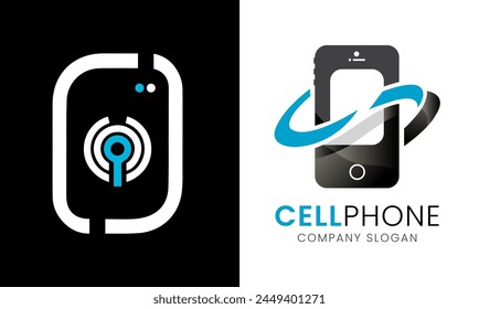 Handy-Icon-Design-Idee Moderne minimalistische kreative einzigartige Konzept-Vorlage 