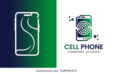 Mobile phone icon design idea modern minimalist creative unique concept template 