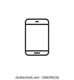 Mobile phone icon design template. Trendy style, vector eps 10
