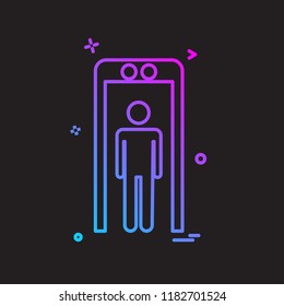 Mobile phone icon design vector