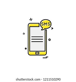 Mobile phone icon design vector