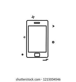 Mobile phone icon design vector