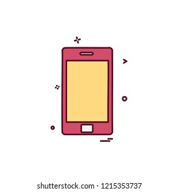 Mobile phone icon design vector