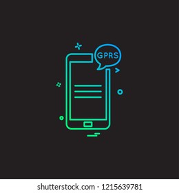Mobile phone icon design vector