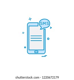 Mobile phone icon design vector