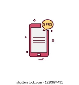 Mobile phone icon design vector